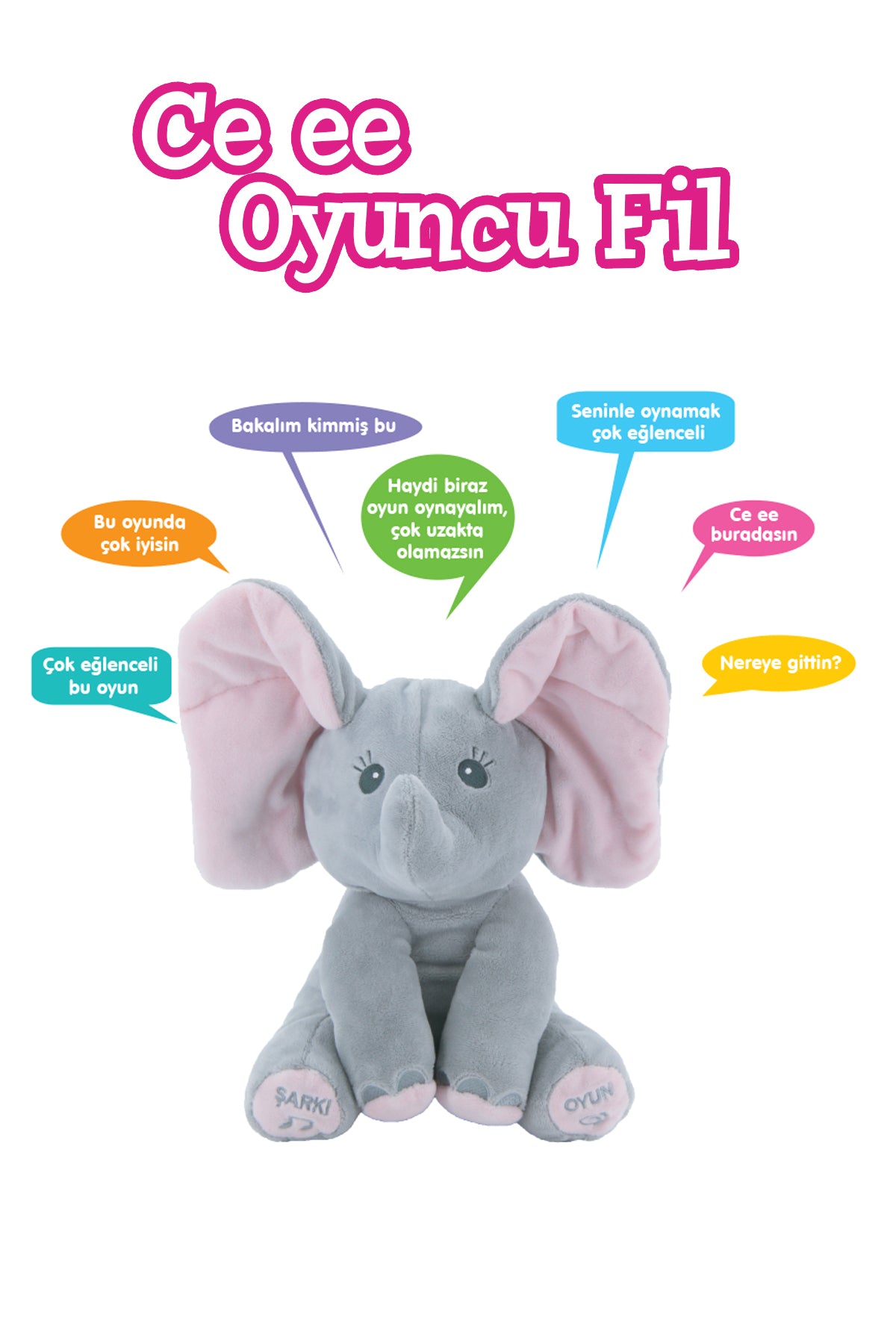 Eğlenceli Fil Peluş Oyuncak™